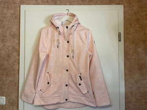 Schmuddelwedda Jacke/Regenjacke, rosa mit Punkten, Gr. L - Bild 1 von 5