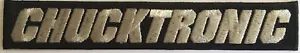 Chucktronic Amplifiers embroidered patch, iron on, instruments, amp cover patch - Foto 1 di 1