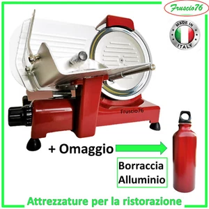 Affettatrice Elettrica Special Edition 25 RGV Lama 250 mm Rossa 140W + Borraccia - Foto 1 di 12