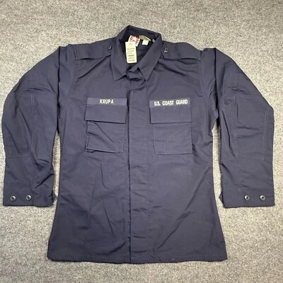 PROPPER BDU COAT 2P Medium Long F545238405 DARK NAVY BLUE NWT Embroidered - Image 1 of 4