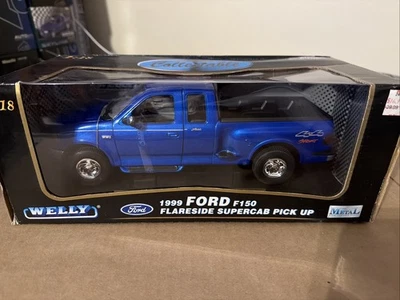 WELLY - 1999 FORD F-150 FLARESIDE SUPERCAB PICK UP BEAUTIFUL New Sealed - Image 1 of 4