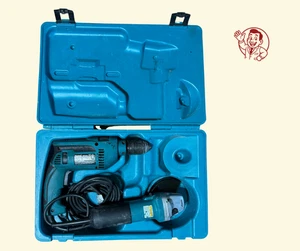 Makita HP1641K 5/8" Hammer Drill & 9554NB 4-1/2" Angle Grinder Combo Kit w/ Case - Picture 1 of 13