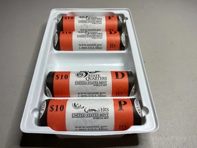 2007 P & D Idaho State US Mint Quarter Rolls Uncirculated/ 2 sets available  - Image 1 of 2