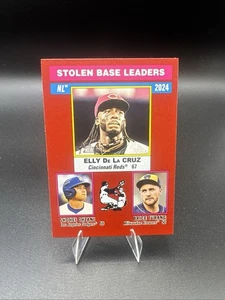 2025 Heritage - Stolen Base Leaders Red - Elly De La Cruz, Shohei Ohtani, Turang - Picture 1 of 2