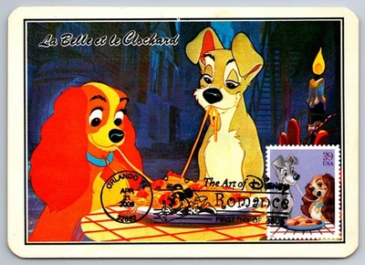 #4028 The Art of Disney Lady and the Tramp FDC Maxi Card - Image 1 of 2