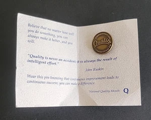 Committed To Quality Pin - Picture 1 of 4