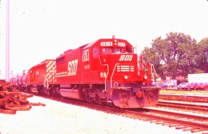 ORIGINAL EKTACHROME SLIDE SOO LINE SD40-2 #6619 LAGRANGE, IL JULY 24, 1997 - Picture 1 of 1