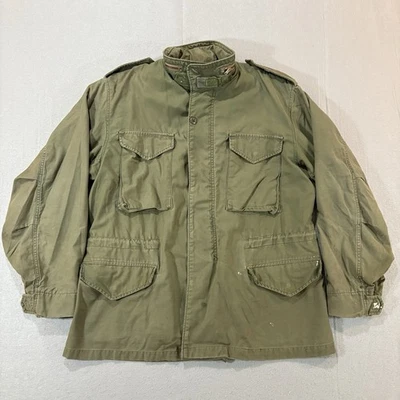 Chaqueta de Campo M-65 De Colección EE. UU. Para Hombre Talla Grande Verde OG-107 Años 70 Militar leer Foto 1 de 4