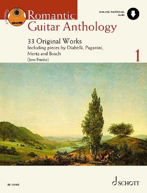 Romantic Guitar Anthology Volume 1 Classical Sheet Music 33 Works Book & Audio - Image 1 of 1