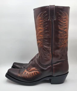 Vintage Wrangler Western Cowboystiefel Gr-11,5-D Phoenix Rising From The Ashes! - Bild 1 von 15