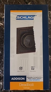 Schlage B60N ADD 716 Addison gealterte Bronze dekorativer Riegel mit Schlüssel *111 - Bild 1 von 6