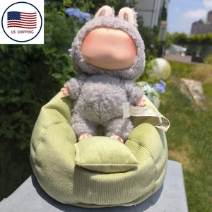 Mini Bean Bag Chair for LABUBU Doll 10-17cm – Handmade Sofa Seat with Pillow - Picture 1 of 7