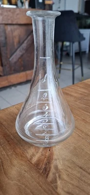 ANCIENNE TOPETTE A ABSINTHE  EN VERRE SOUFFLE Et Émaillé 10 Doses - Photo 1/4