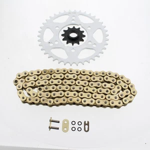 1997 Polaris Scrambler 500 4x4 Gold O Ring Chain & Rear Sprocket Set 12/38-84L - Picture 1 of 2