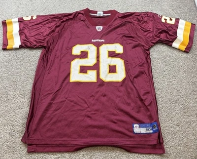 Camiseta para hombre Reebok Washington Redskins 2XL Clinton Portis NFL On Field Home roja Foto 1 de 4