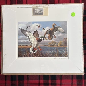 1986 New York State Migratory Bird & Conservation Stamp And Print By David Maass - Picture 1 of 6