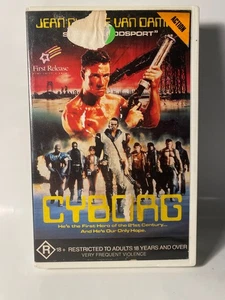 Cyborg Jean Claude Van Damme AU VHS Video Cannon action - Picture 1 of 5