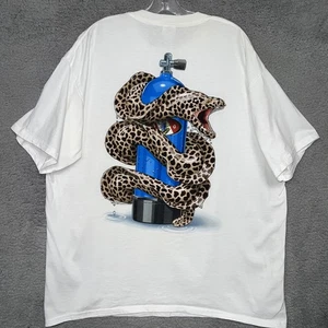 Vintage Amphibious Outfitters T-Shirt Herren Gr. L weiß Killer Snake 2003 2-Side Tee - Bild 1 von 8
