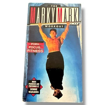 The Marky Mark Workout VHS Video Tape 1993 Mark Wahlberg Rap Exercise Fitness - Image 1 of 3