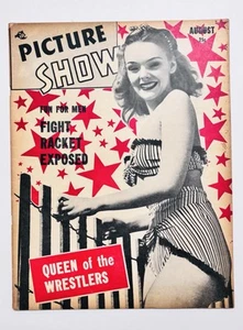 Vintage Pin Up Magazin Bildershow August 1948 Frauen Wrestling Donna Drake - Bild 1 von 11