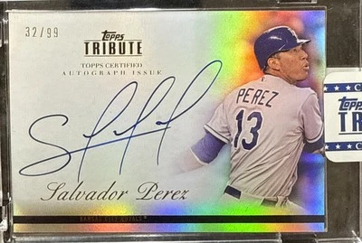 2012 Topps Tribute TA-SP1 Salvador Perez On-Card AUTO #32/99 Sealed KC Royals🔥 - Image 1 of 2