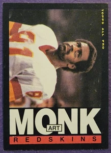 1985 Topps #185 Art Monk Football Karte Washington Redskins! HOF! - Bild 1 von 2