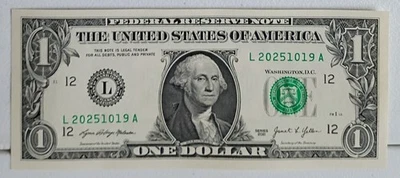 Birthday/Anniversary Note $1 2021 L20251019A (Oct. 19, 2025) U.S. Currency UNC. - Image 1 of 2