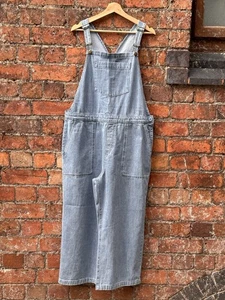 Seasalt Cornwall Porthallow Cove Denim Dungarees Size 16 - Picture 1 of 10