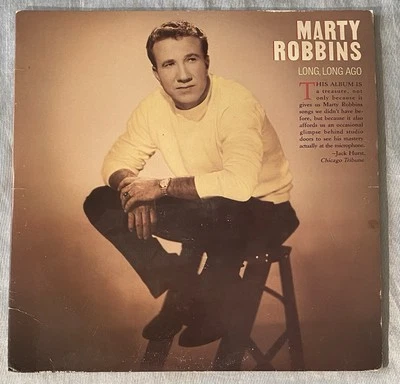 Marty Robbins, Long, Long Ago 1984 Vinyl Record Album Promo - Image 1 of 4
