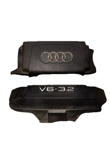 2005 Audi A6 3.2 V6 Engine Covers Set Black And Chrome OEM Used Great Condition - Picture 1 of 3