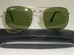 GAFAS DE SOL VINTAGE AÑOS 80 52[]21 B&L RAY BAN GEP RB3 TRU-GREEN CARAVANA SERIES - Imagen 1 de 11