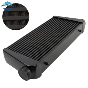 Black 600 x 300 x 100 Alloy Intercooler With 3" Inlet Outlet AF90-1004BLK New AU - Picture 1 of 10