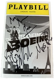 Boeing Boeing Playbill con 5 autógrafos Rylance/Baranski/Germann/Gayheart/Pyle - Imagen 1 de 5