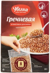 Uvelka, Buckwheat in Bags, Kosher, 640g (4 PACKS OF 8 BAGS) - Picture 1 of 1