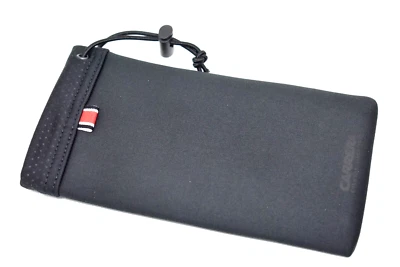 CARRERA 眼镜太阳镜 POUCH 柔软厚科技面料黑色全新正品 — 第 1/2 张图片