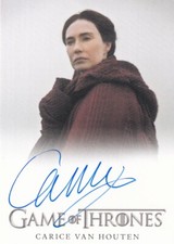 Game of Thrones Full Bleed Autograph Card Carice Van Houten