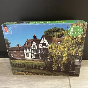 Vtg Milton Bradley 1000 Pc. Puzzle Big Ben Kent Canterbury UK 4962-24 Sealed New - Picture 1 of 11