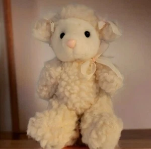 Vintage Wang's International Lamb Sheep Jointed Movable Plush Stuffed 8 inches - Picture 1 of 6