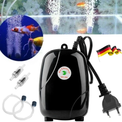 Sauerstoffpumpe Belüfter Teich Aquarium Oxygen Luftpumpe Membranpumpe Pumpe - Bild 1 von 4