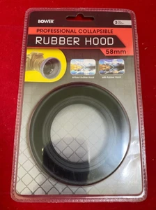 Genuine Bower 58mm Collapsible Rubber Lens Hood Fit Any Camera Lens - Picture 1 of 2