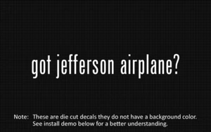 (2x) got jefferson airplane? Sticker Die Cut Decal viny - Bild 1 von 1