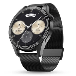 Pebble Carbon 1.39" HD display Premium BT Calling Health Suite Smartwatch - Picture 1 of 15