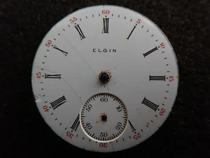 VINTAGE 6 SIZE ELGIN H.C. POCKET WATCH MOVEMENT GRADE 289 - NOT RUNNING - Picture 1 of 2