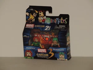 Marvel vs. Capcom MiniMates Pack of Iron Man & Arthur and Phoenix & Morrigan - Picture 1 of 8