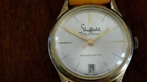 Vintage Sheffield Calendar Watch Shock Resistant - Picture 1 of 10