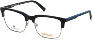 Timberland TB1655 002 Matte Black Blue Metal Plastic Eyeglasses Frame 55-19-145 - Picture 1 of 1