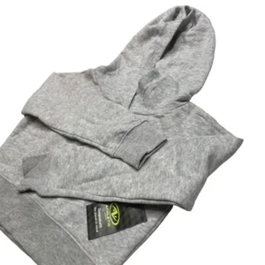 Athletic works hooded gray sweatshirt girls size small 6-6X soft cropped New - Picture 1 of 6