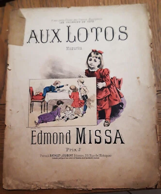 1891 - Ancienne Partition pour piano  - Edmond Missa Compositeur - Photo 1/4