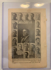 1904 Spalding DETROIT TIGERS Sam Crawford HOF TEAM PHOTO 5"x7"