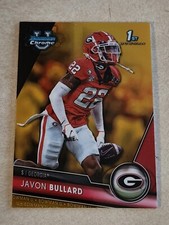 2023 BOWMAN CHROME UNIVERSITY JAVON BULLARD RC #154 GOLD REFRACTOR #/50 GEORGIA